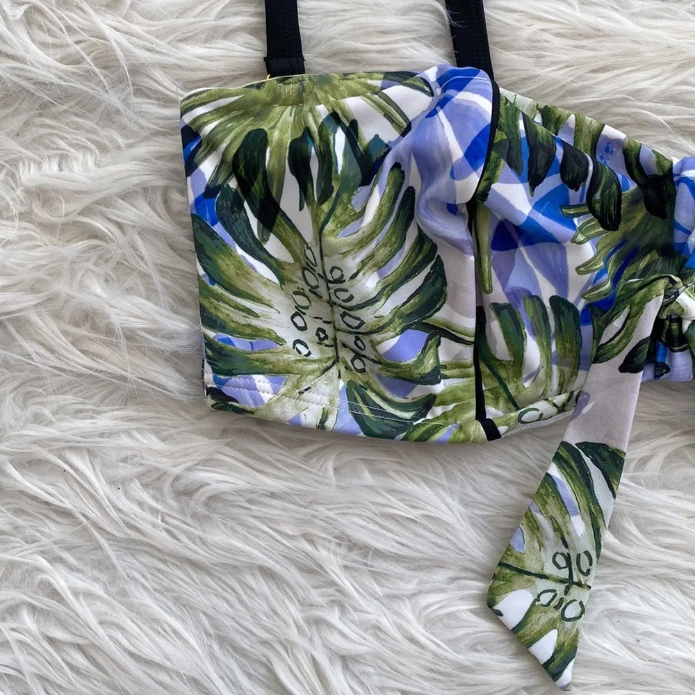 Swimsuits For All | Palm Leaf Bikini Top